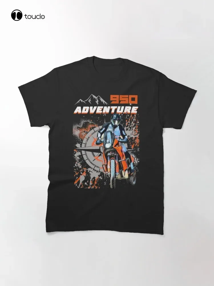 Motorcycle Adventure 950 Classic T-Shirt Custom Aldult Teen Unisex Digital Printing Fashion Funny New Xs-5Xl