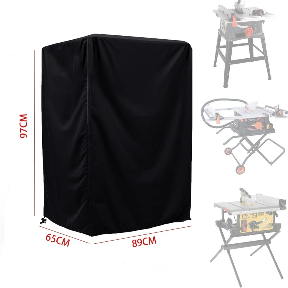 Table Saw Cover Oxford Waterproof Table Saw Protective Cover Heavy Duty Dustproof Outdoor Table Saw Protector 210D 420D