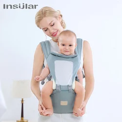 Insular  Ergonomics Baby Carrier Sling Portable Child Backpacks Thickening Shoulders 360 Ergonomic Hoodie Kangaroo 0-36 Months