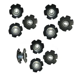 10pcs/Lot Mountain Bike Fangled Nut for Front Fork Mount Core Fastening Bolts Bicycle Parts Steer Tube Ahead Headset Star Nuts