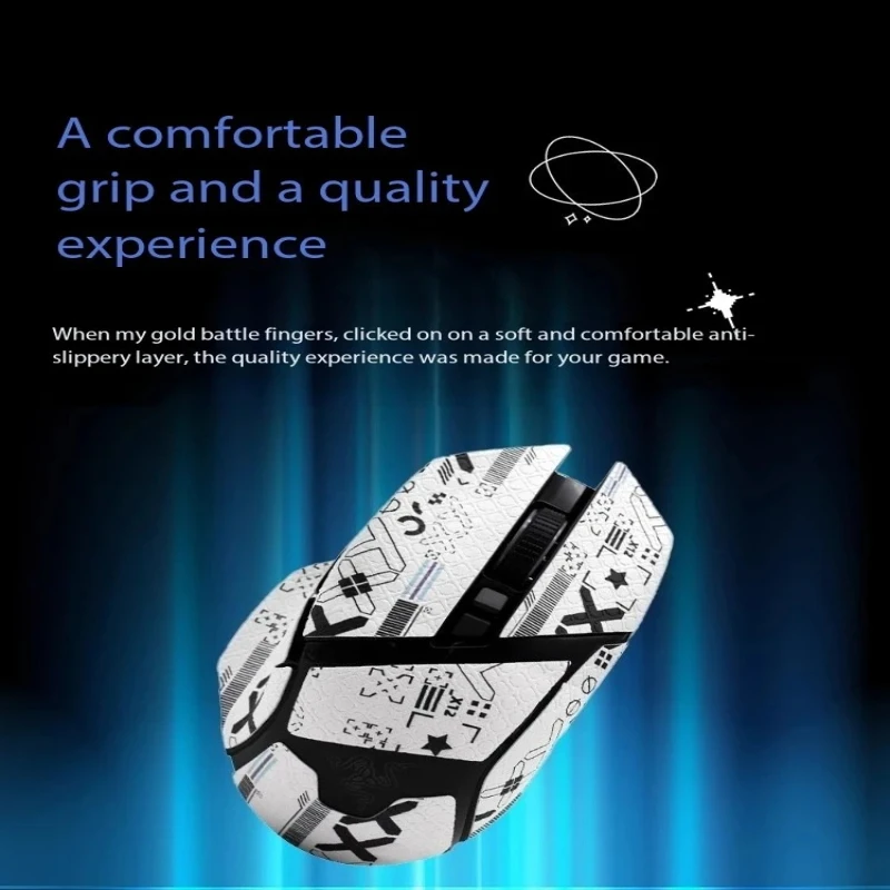 

Mouse Grip Tape Skate Handmade Sticker Non Slip Lizard Skin Suck Sweat For Razer Basilisk X Hyperspeed Wireless Ultimate V2 V3