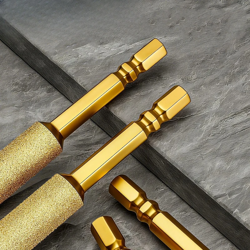 Hex Shank Diamond Drill Bit Dry Drill for Tile Glass Marble Granite Porcelain Vacuum Brazed Hole Saw-No Water Chip Free view 3
