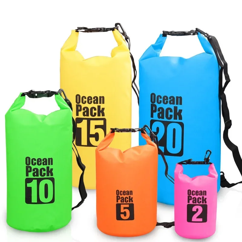 

Outdoor 10l 15L 20L Floating Boating Fishing Swimming 500D PVC Ocean Pack Waterproof Dry Bag