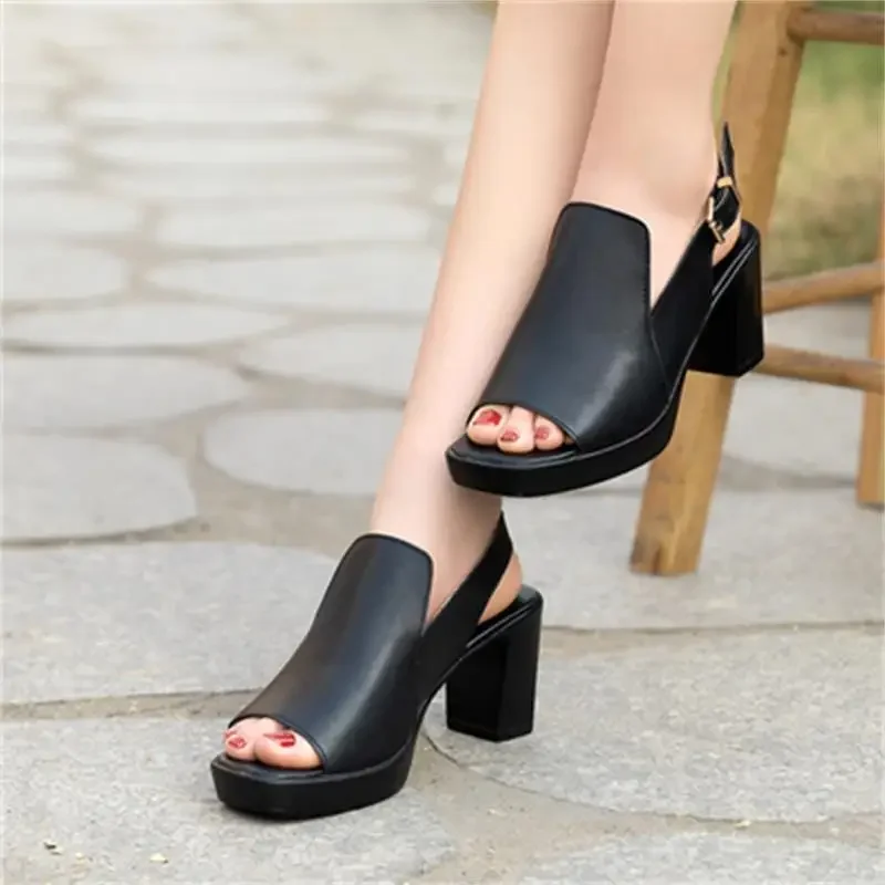 Fashion Peep Toe Women\'S Heel Summer Shoes Female Wedge Heel Sandals Woman Platform Sandals Ladies Fashion Shoe Size 35- 41