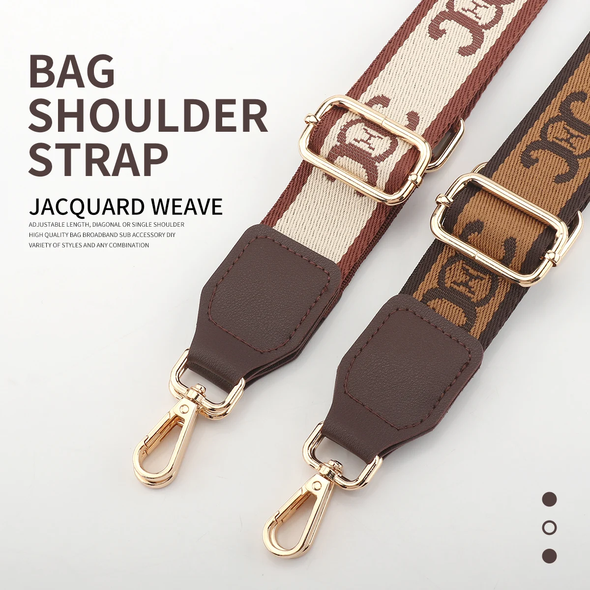 Bag Straps Are Purchased Separately, Extended Cross-Body, Versatile Soft-Surface Shoulder Bag Straps, Wide Shoulder Straps, Presbyopic Adjustable Replacement for Women