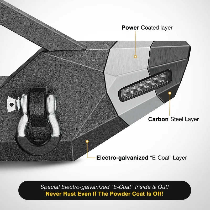 Compatible para 2007-2018 Wrangler JK/JKU 2018-2024 JL/JLU 2020-2024 Gladiador JT con LED de 72W