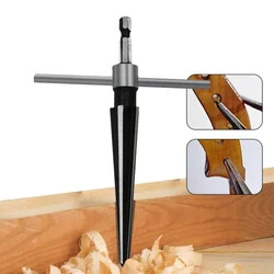 5-16mm Hand Held Tapered Reamer Steel T-Handle Bridge Pin Hole Hand Held Reamer 6 Fluted Chamf Reaming Cutting Tool