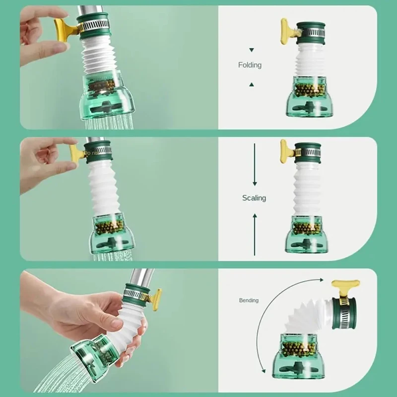 1 STÜCK 360 Rotation Universal Wasserhahn Bubbler Extender Splash Wasser Sparen Economizer Kopf Dusche Küche Wasserhahn Waschbecken Zubehör