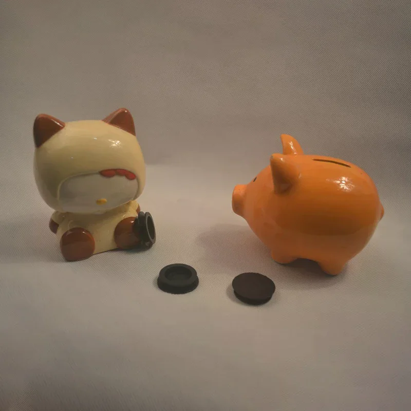 2/4 stuks Zwart Plastic Spaarpotten Stopper Cover Geldbesparende Box Spaarpot Sluiting Plug Stopper Cover Vervanging