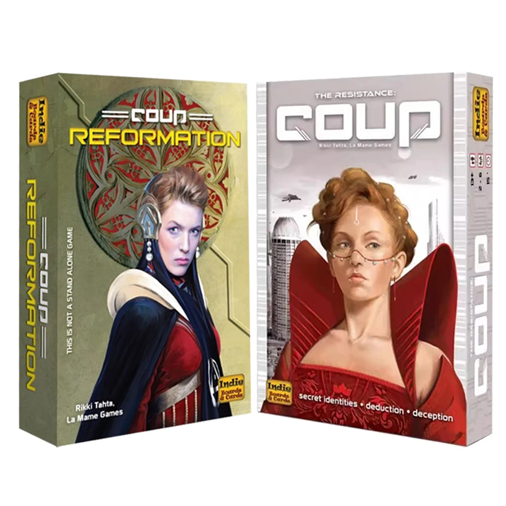 

Инди-доски и карты | Куп | Карточная игра | IBCCOR2 Coup Reformation 2-е издание Карточная игра в подарок