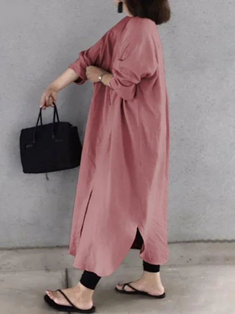 Ramadan Eid Muslim Women Dress Split Long Tops Mubarak Abaya Dubai Turkey Arabic Jalabiya Prayer Hijab Dress Robe Kaftan Islam