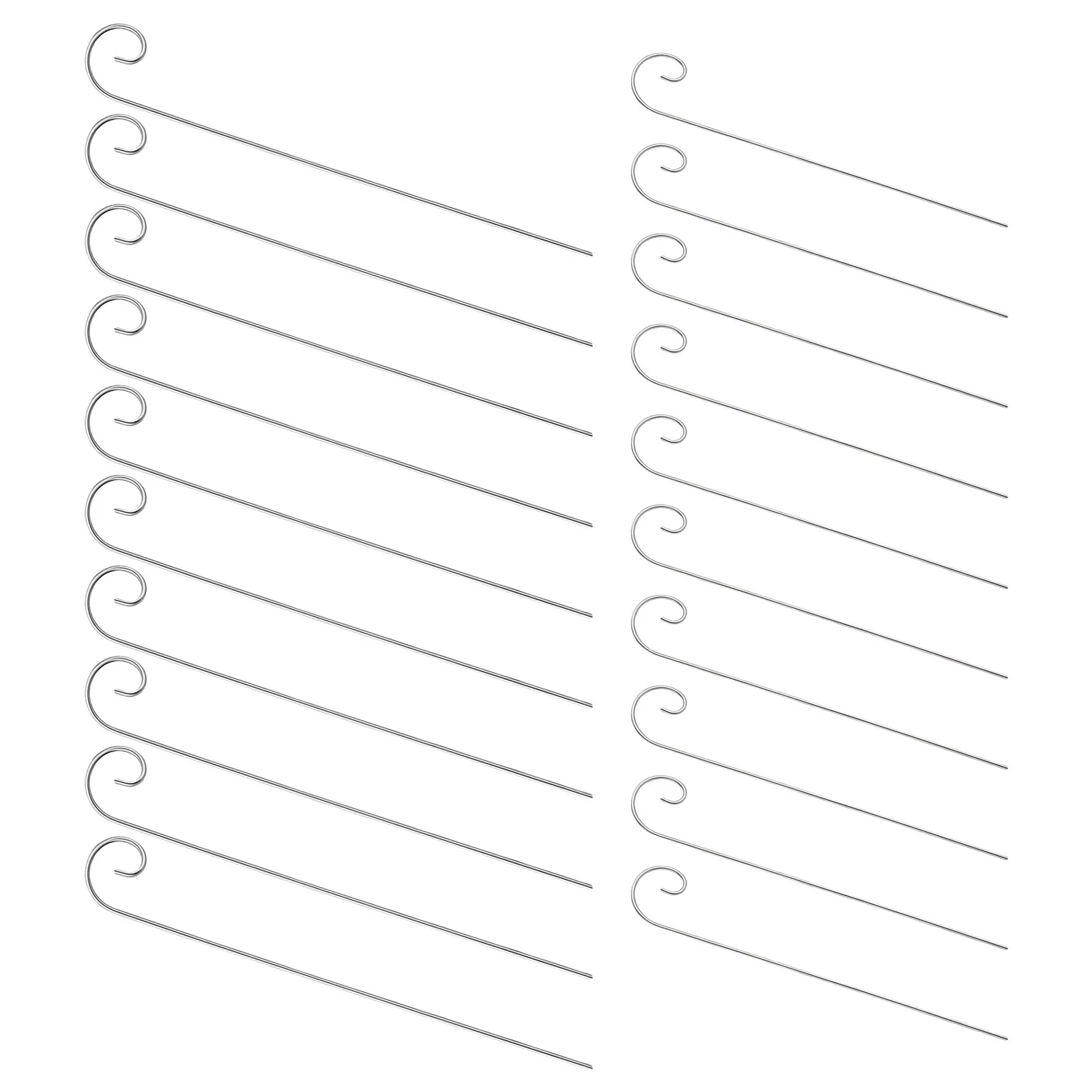 24Pcs Outdoor Shepherds Hook Heavy Duty Metal Plant Tag Holders for Garden Plant Label Hanging Stakes Garden Shepherd Hook
