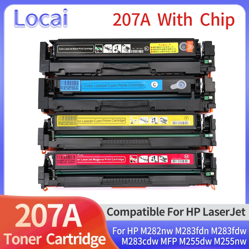 

Картридж с тонером 206a 207a, совместимый с HP Laserjet Pro M255 M255dw M255nw MFP M282nw M283fdw M283fdn (с чипом W2110A W2210A