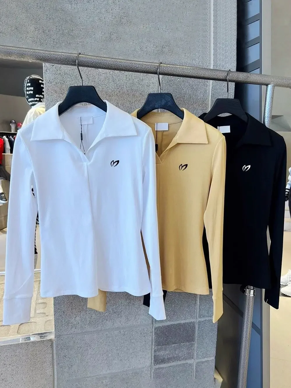 Authentic Korean Golf Long sleeved Women's Golf Wear 2026 Spring and Autumn Winter New Golf Quick drying Sports Top Wome