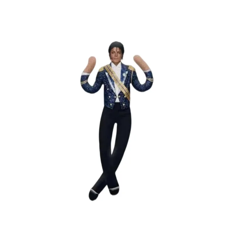 New Style Michael Jackson Cosplay Prop Doll Plush Stuffed Figure Dolls Room Decoration Abstract Joint Mobility Props Gift image 3