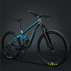 Acciaio ad alto tenore di carbonio Mountain Bike da 27.5 pollici a velocità variabile ammortizzatore a coda morbida velocità Drop Off-road Bike Card meccanica