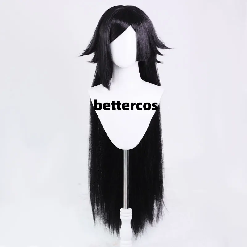 Uchiha Hikari Cosplay wig Long Black Straight Heat Resistant Synthetic Hair Anime Wigs + Wig Cap