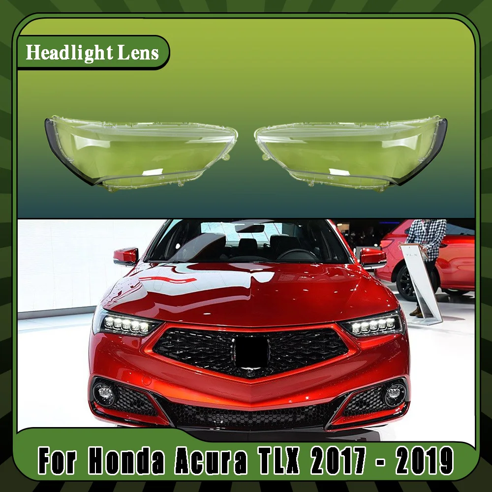 Front Car Transparent Lampcover Lampshade Caps Shell Auto Light Glass Lens Headlight Cover For Honda Acura TLX 2017 2018 2019