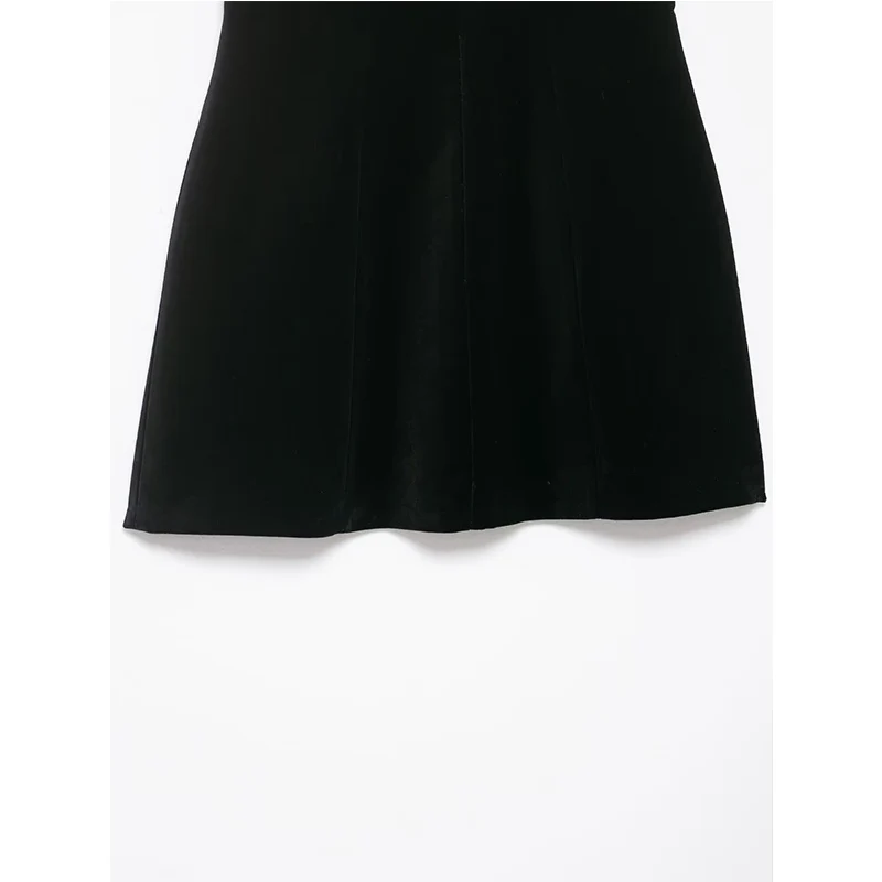 2025년 신상 가을 드레스 여성 패션 슬림 튜브탑 미니 우아한 여성 캐미솔 드레스 가을 시크 스트리트 청소년 휴가 드레스