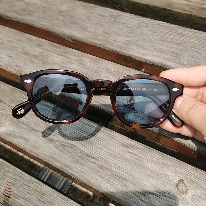 46 SIZE High Quality Acetate Sunglasses For Men And Women Designer Brand Lemtosh Frame Vintage Sun Glasses Gradient lens
