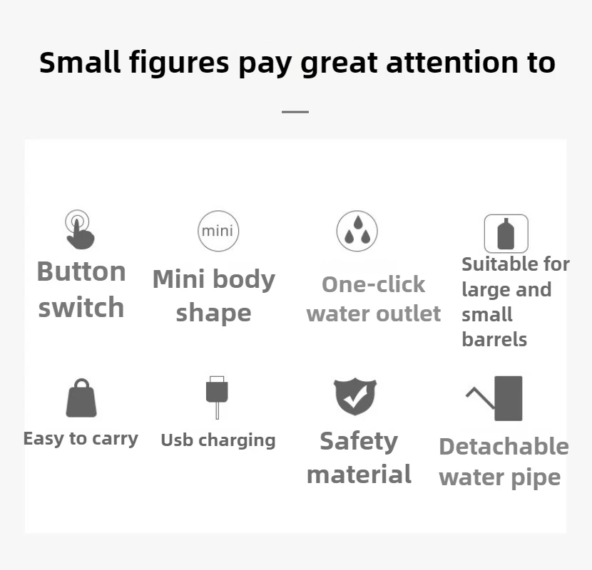 Диспенсеры для воды 400-800 мА Портативные водяные насосы в бочках Электрические автоматические наполнители воды Прессовые устройства