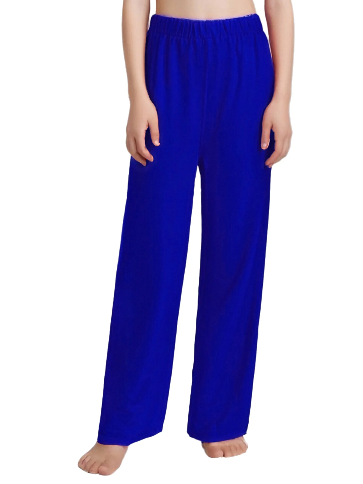 6-16Y الفتيات فستان رقص غنائي الحديث مع بنطال ذو قصة أرجل واسعة الليتورجية العبادة جوقة الثناء الرقص مرحلة الأداء Dancewear #5