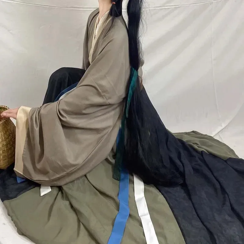 

CyChinese Традиционное мужское и женское свободное платье Hanfu, женский полный комплект, осенние и зимние стили