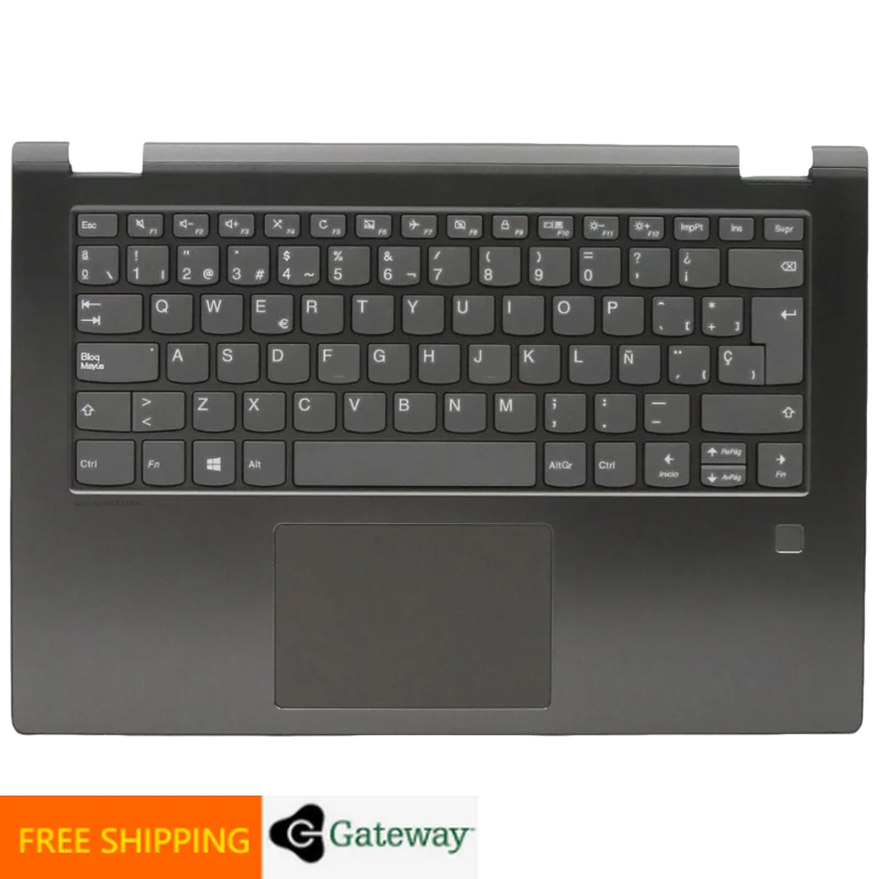 ES Spanish Keyboard Iron Gray Upper Case Palmrest Shell Cover For Lenovo YOGA 530 Flex 6 14 14IKB 14ARR 5CB0R08477