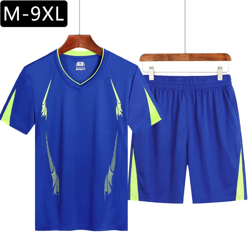 2024 Männer lässig Set Mode 2 Stück Trainings anzug gestreifte Kurzarm T-Shirt Shorts Sets männliche Sportswear Trainings anzug Sommer Sporta nzug