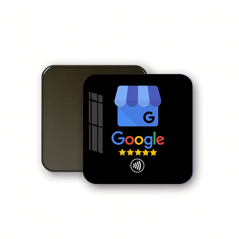 

NFC-метки из акрила для холодильника: умные бесконтактные теги для отзывов Google, Instagram, WhatsApp
