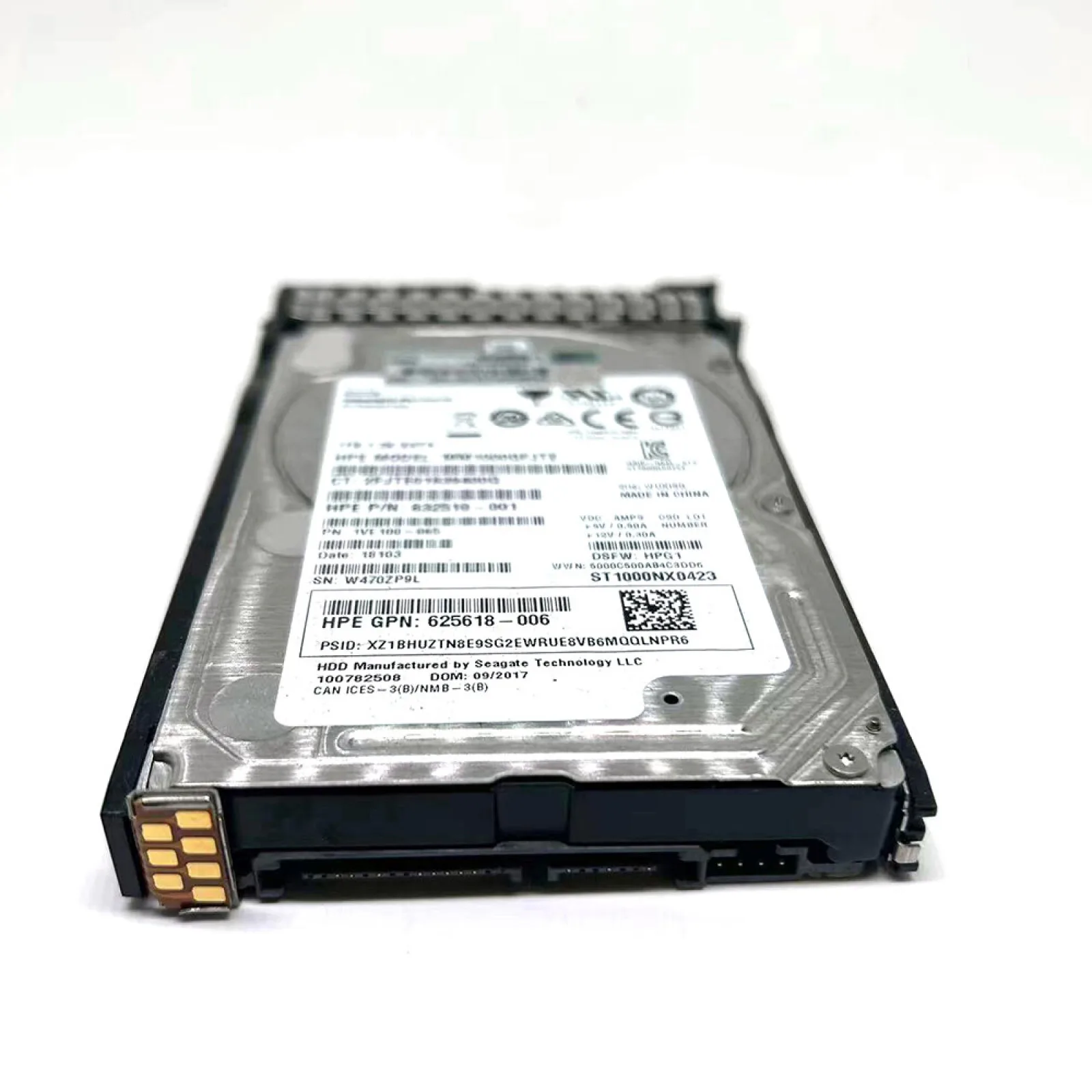 

Hard Disk 832510-001 MM1000GFJTE Fits For HP 7.2K SATA DS 1TB 656108 1TB
