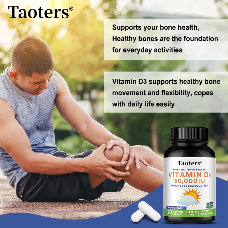 كبسولات هلامية فيتامين د3 5000IU لوظائف العضلات الصحية والمناعة، تدعم صحة العظام والأسنان، غير وراثيًا، خالية من الغلوتين