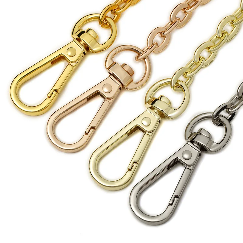 O shape copper metal chain for designer purse Chains Shoulder Crossbody Strap Bag Accessories Charm