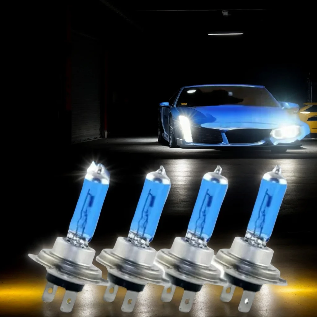 

​ ​ 2/4/6 шт. H7 100 Вт 12 В 55 Вт супер яркие белые противотуманные фары-галогенные лампы высокой мощности автомобильные фары парковочная лампа ​ ​