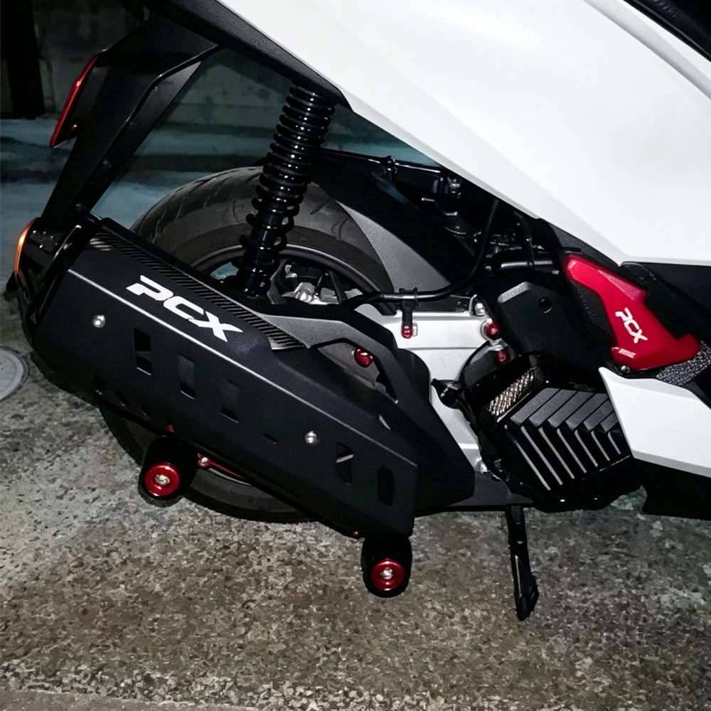Защитный кожух выхлопной трубы для мотоциклов Honda PCX125, PCX160, PCX 160 (2022-2026)