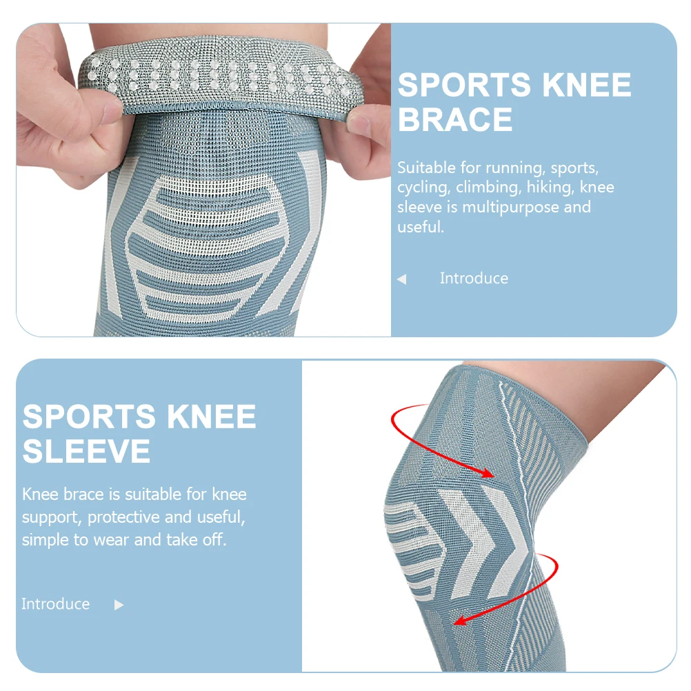 

2 Pcs Knee Support Brace Outdoor Sports Pads Weightlifting Sleeves Supports for Wrestling