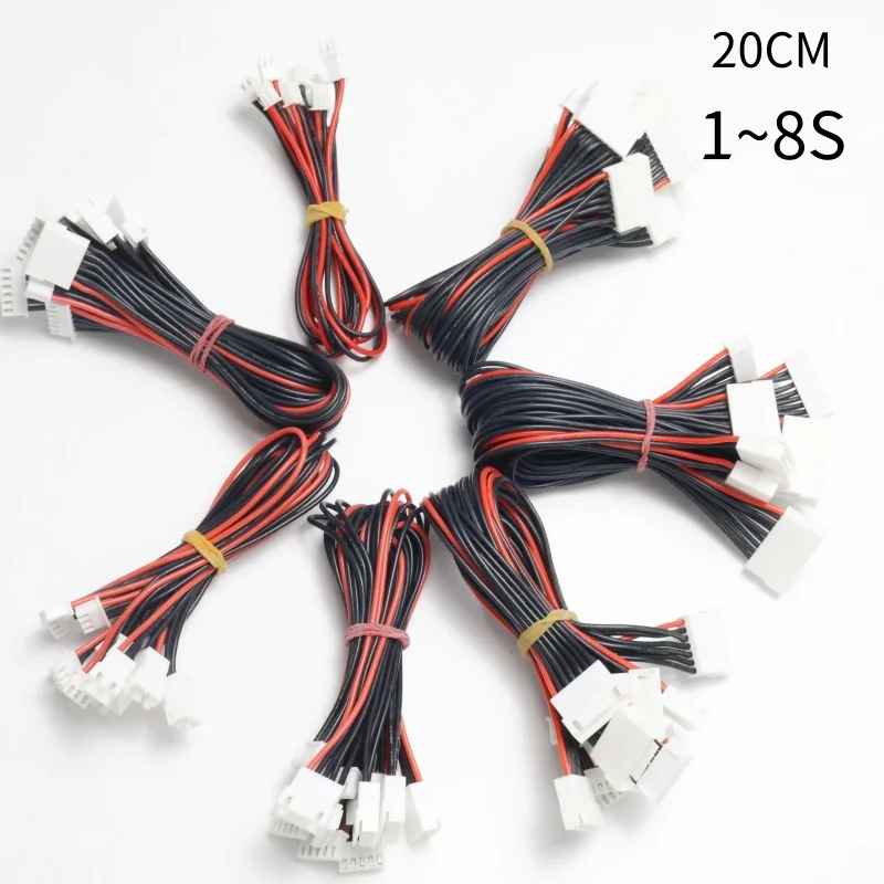 5 teile/los Jst-xh 1s 2s 3s 4s 5s 6s 20cm 22awg Lipo Balance Draht Verlängerung geladen Kabel Blei Kabel Für Rc Lipo Batterie Ladegerät – Detail 5