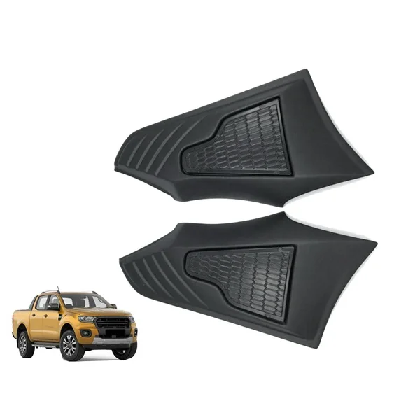 2Pcs Car Side Vent Hood Guard Decoration Trim for Ford Ranger T6 T7 2016 2017 2018 2019 2020