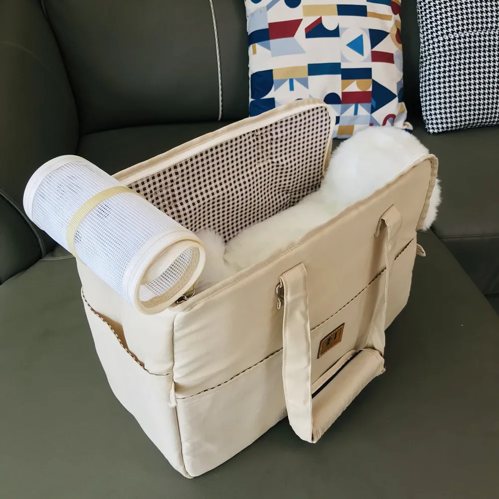 Pet Carrier for Cats Dog, Polyethylene foam cotton Interlayer, Dog Carriers Cat Carriers, Car Seat Pet Protection Travel Carrier