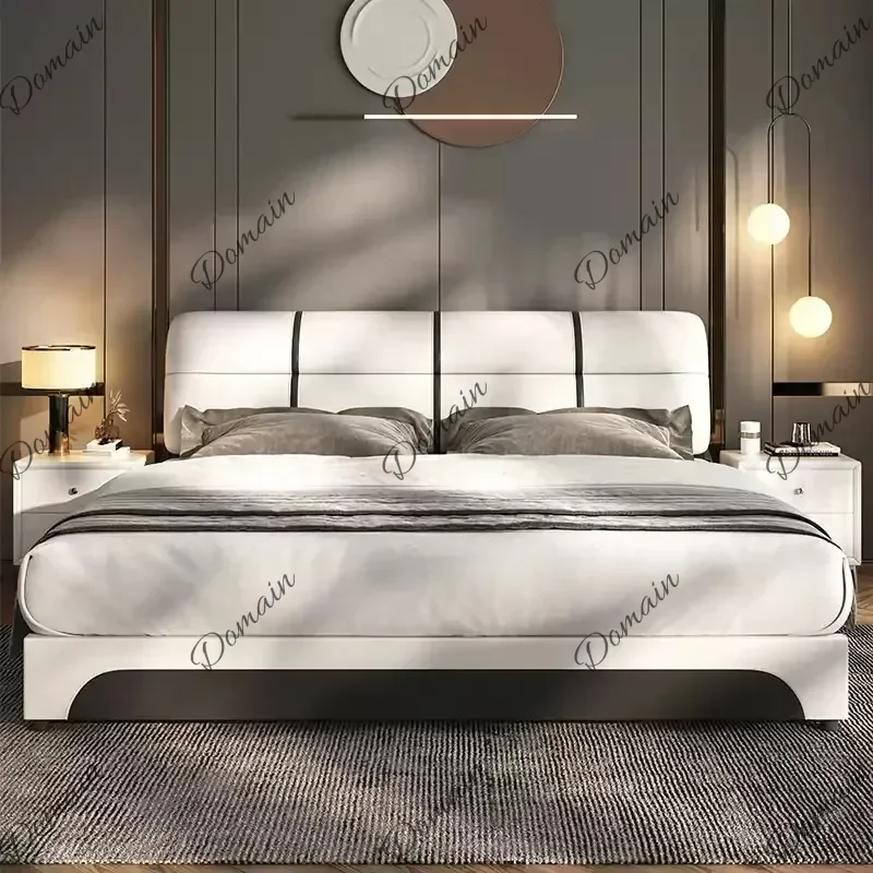 XY Organizer Comforter Double Bed Modern Italian King Size Bedroom Double Bed Bases Storage Bedframe Lit 2 Personnes Home Furnit