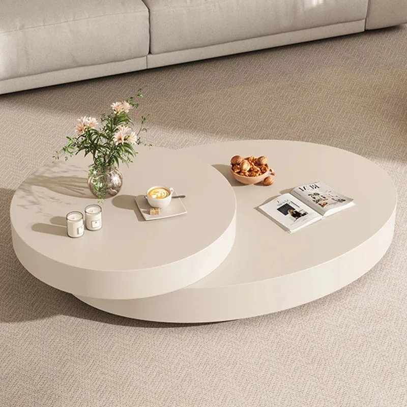 Luxury Industrial Coffee Tables Round Nordic Modern Designer Storage Table Unique Living Room Mesa Centro Salon Home Furniture