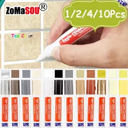 1-10Pcs 10 Colors Waterproof Tile Floor Marker Pen Wall Grout Pen for Kitchen Bathroom Ceramic Seam Paint Gap Repair Tools