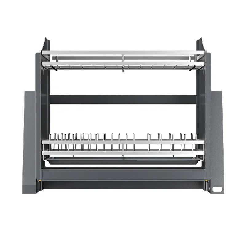 

Kitchen Lift Basket Pull Down Dish Rack for Kitchen Smart Upper Cabinet
