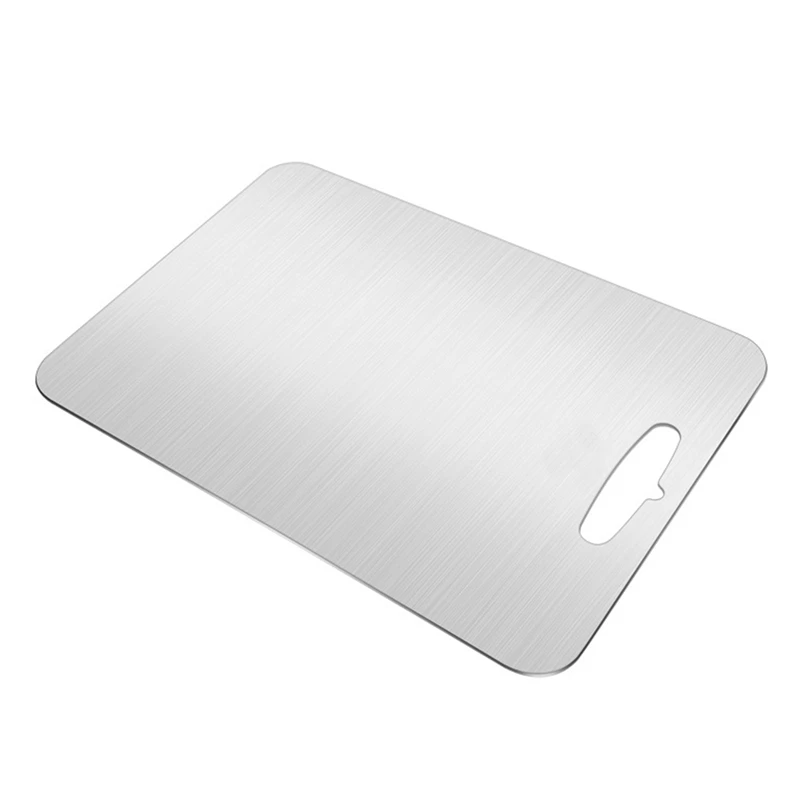 

Titanium Alloy Cutting Board, Suitable For Home Kitchen Cooking, Outdoor Camping, Hiking And Backpacking.