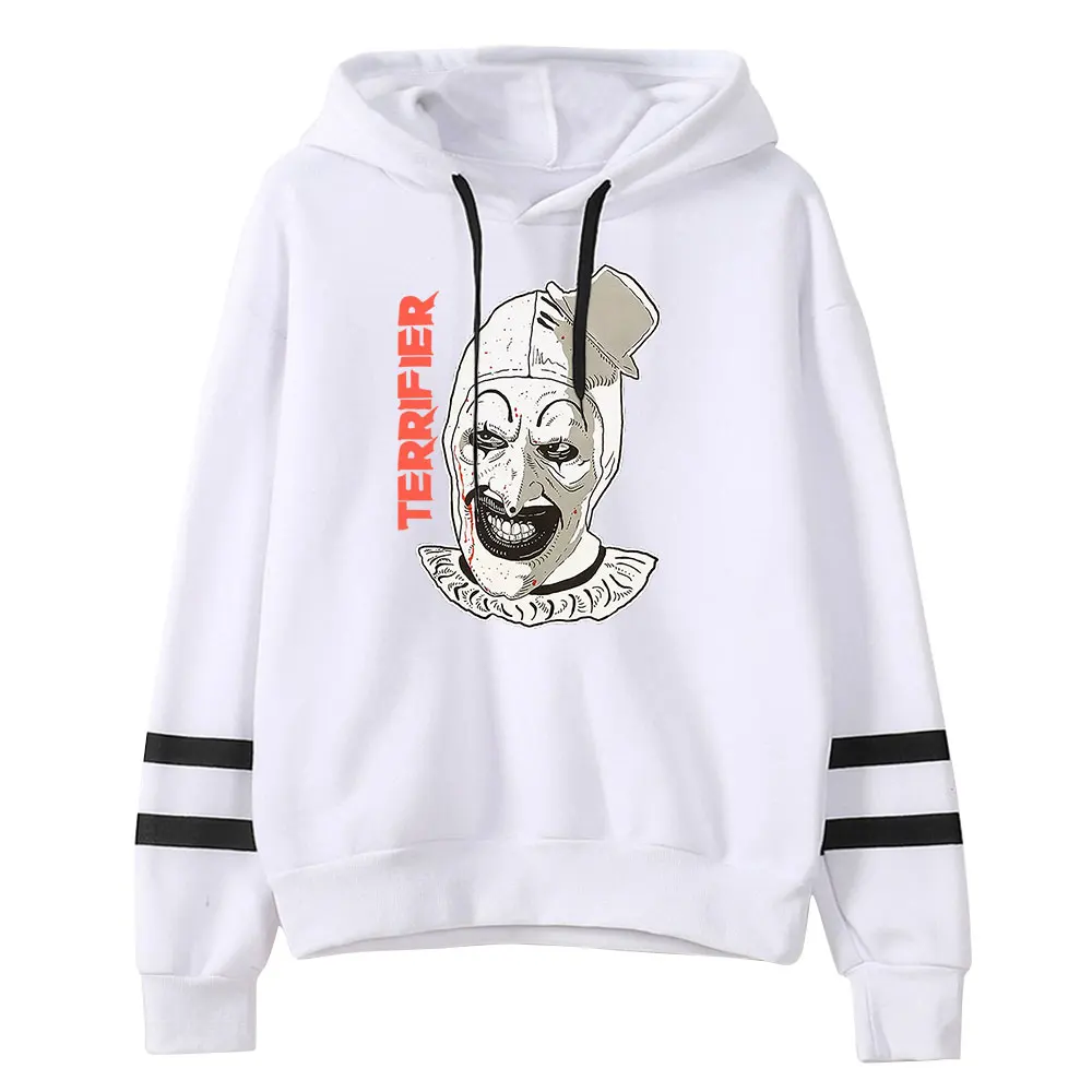 Terrifier Art The Clown Jumbo Graphic Vintage 90s Merch Pullover Hoodie Merch Fashion Hoodie Sweatshirt Pullover Tracksuit 