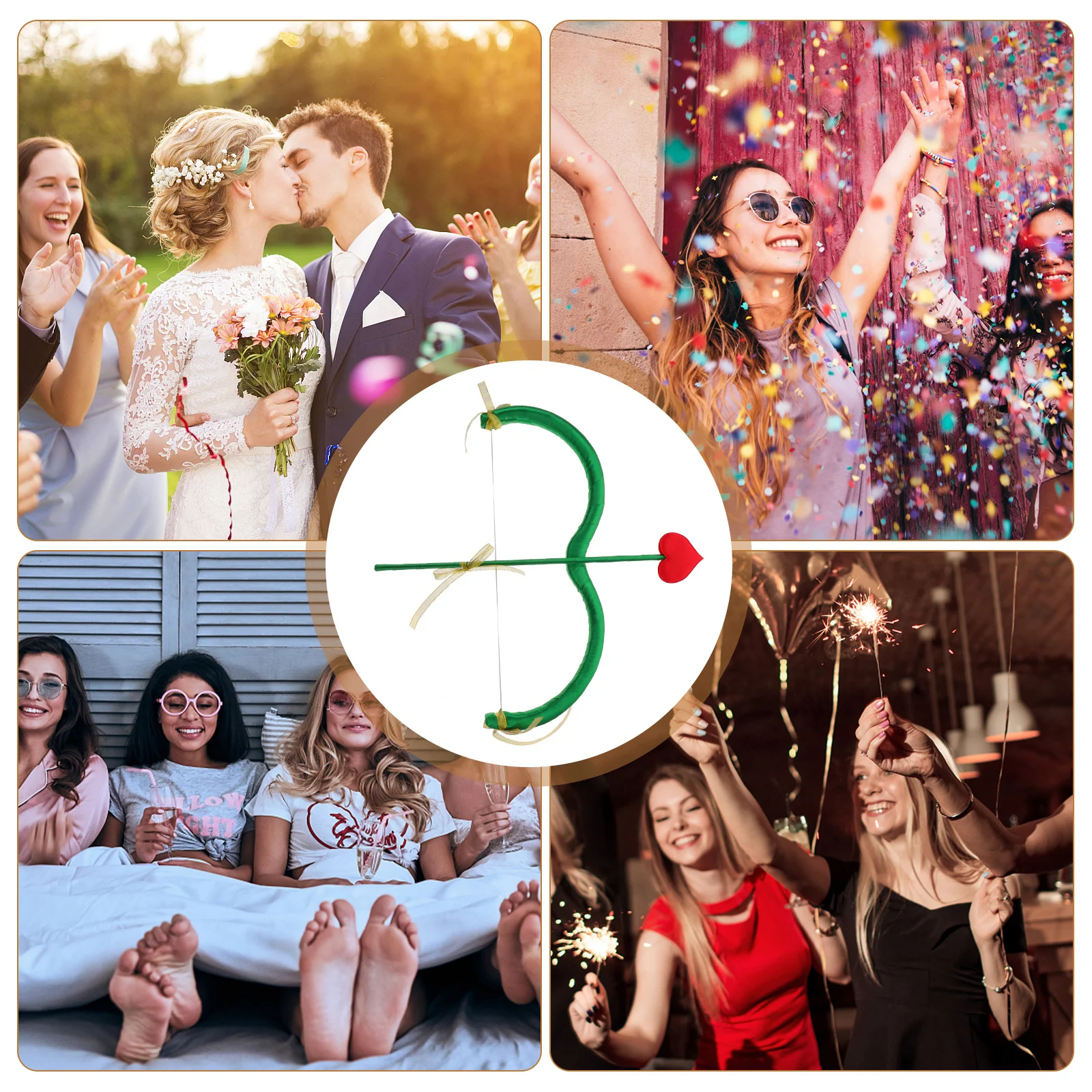 1 Set Cupido Boog Pijl Schuim Kostuum Rekwisieten Voor Valentijnsdag Party Decor Photo Booth Accessoires Lichtgewicht Duurzaam Heren Dames