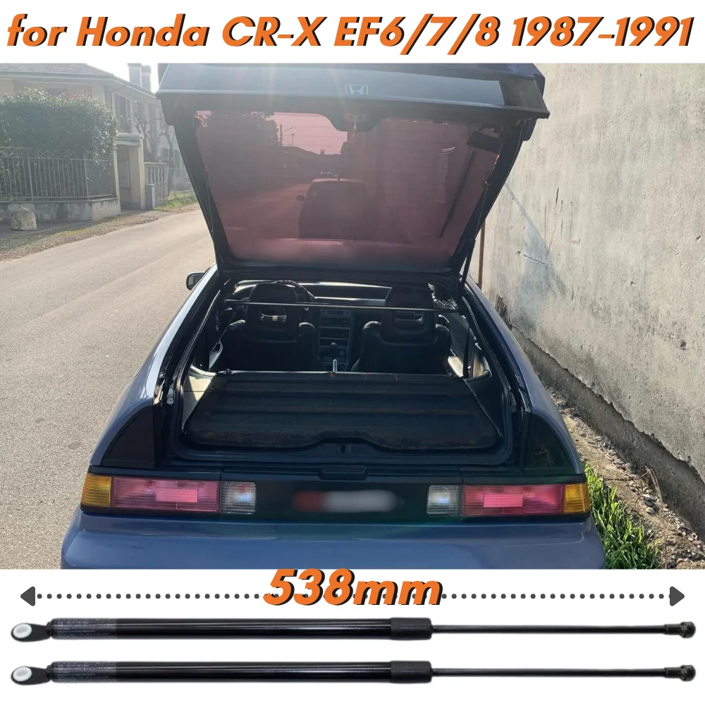 

Qty(2) Trunk Struts for Honda CR-X 2nd Coupe 1987-1991 538mm Rear Tailgate Boot Lift Supports Gas Springs Shock Absorbers