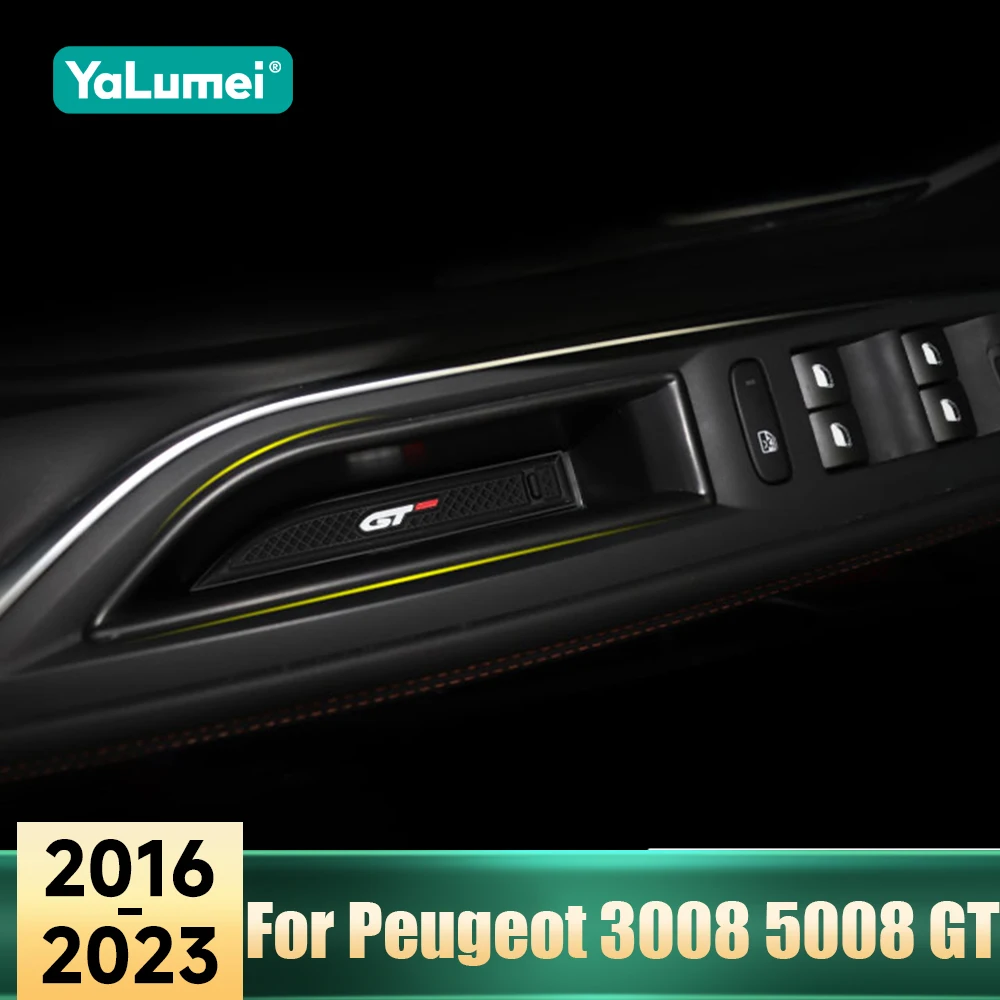 

Для Peugeot 3008 5008 GT Hybrid 2016 2017 2018 2019 2020 2021 2022 2023 Автомобильный дверной подлокотник, держатель для телефона, коробка, ручка для хранения перчаток