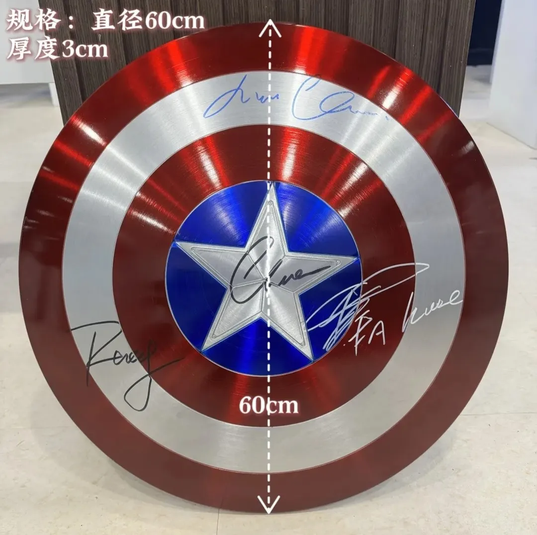 1/1 Halloween Cos Ornament Bar Decoration Captain America Shield Action Figurine Desk Collectible Anime Model Toys Figures Gift