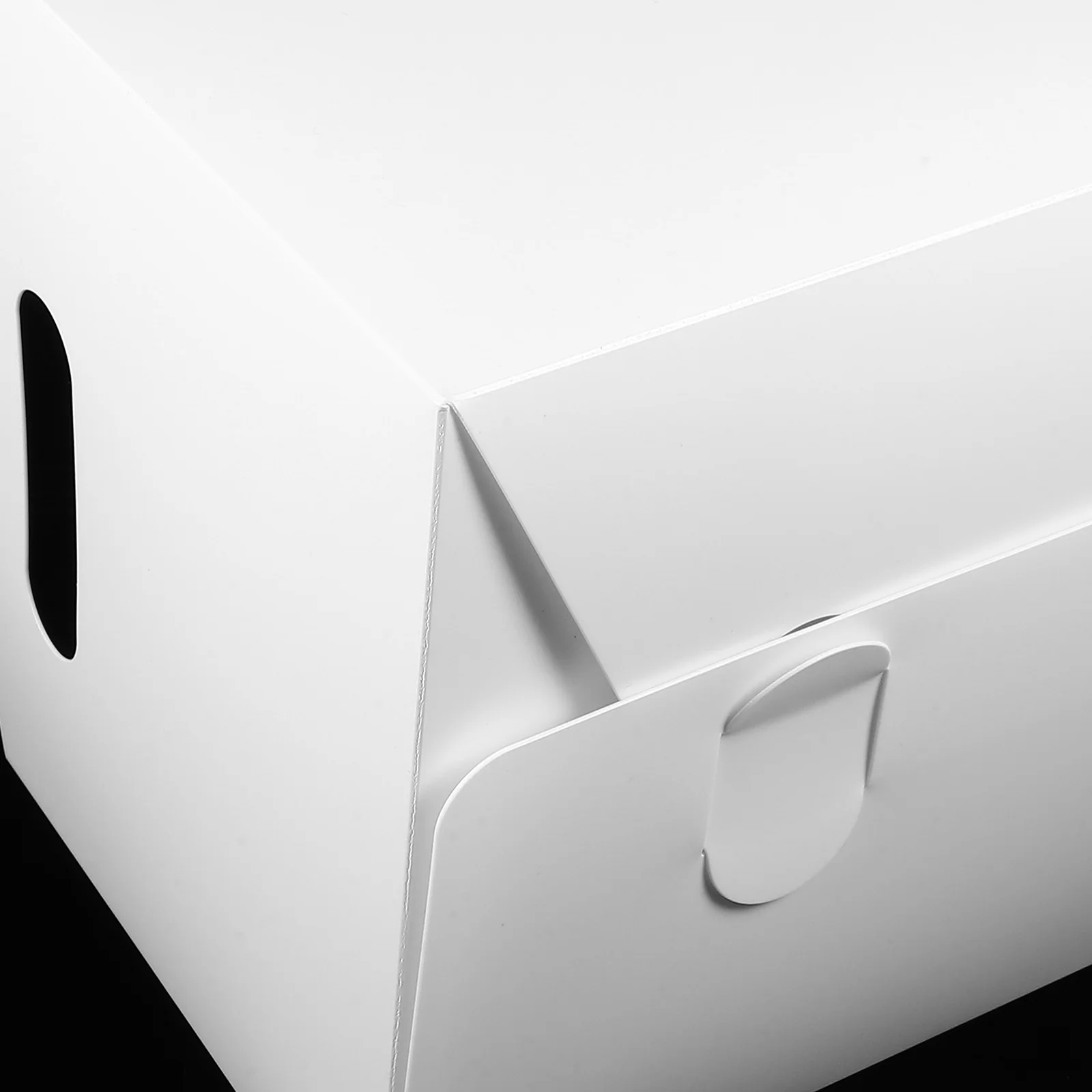 

2pcs Document Shelf Desk File Holder Organizer 25.5x17x13.5cm White Abs Magazine Storage Box Home Office Multifunctional